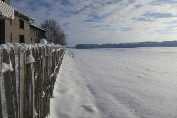 Winterlandschaft vor der Haustür