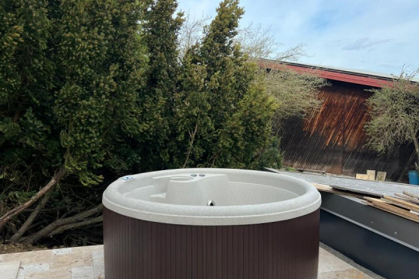 Der Whirlpool ist eingetroffen 